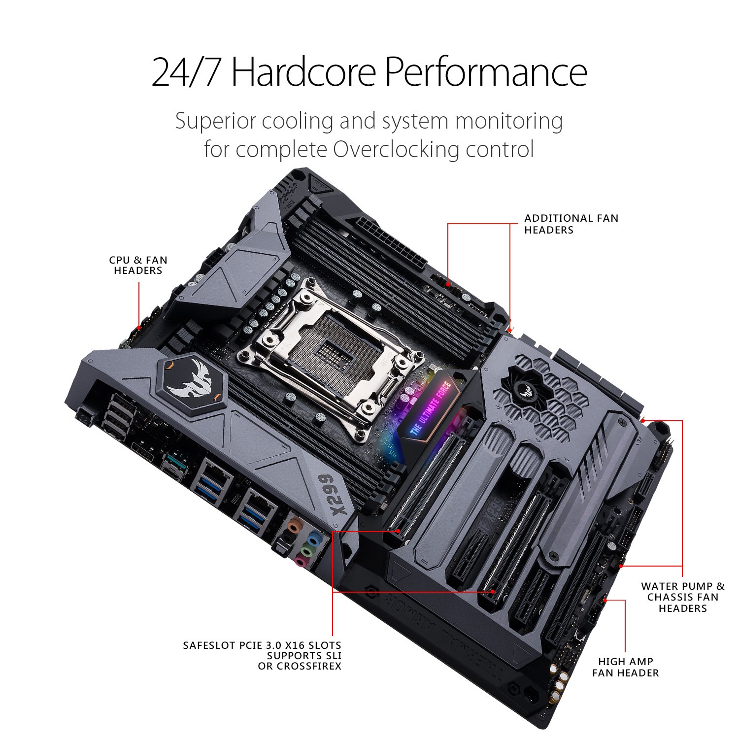 ASUS TUF X299 MARK 1 LGA2066 DDR4 M.2 USB 3.1 DUAL LAN X299